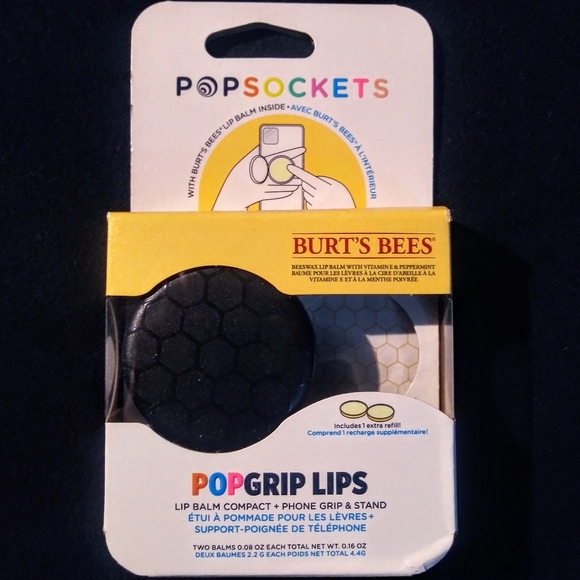 PopSocket Accessories - PopSockets PopGrip Lips | Burt's Bees Lip Balm 🐝